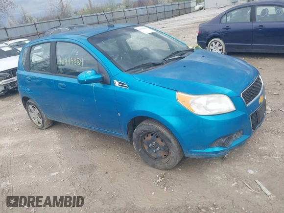 2009 Chevrolet Aveo 1LT with VIN KL1TD66E29B359012, listed as a IAAI auction lot 41944884 with 126,014 mi miles and . Bid and sale history available at DreamBid. Image 1.