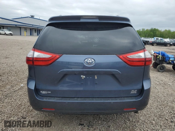 2017 Toyota Sienna XLE с VIN 5TDDZ3DC2HS164002, выставлен на аукционе Copart как лот 57118585 с пробегом 49 991 миль миль и Списание • Salvage title. История ставок и продаж доступна на DreamBid. Изображение 6.