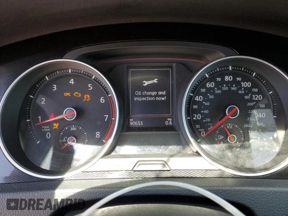 2015 Volkswagen GTI S with VIN 3VWYT7AU0FM054714, listed as a Copart auction lot 53846415 with 90,653 mi miles and Salvage Title. Bid and sale history available at DreamBid. Image 9.