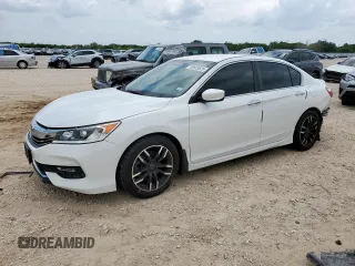 2016 Honda Accord Sport with VIN 1HGCR2F53GA240943, listed as a Copart auction lot 59059825 with 133,631 mi miles and Salvage title. Bid and sale history available at DreamBid. Image 1.