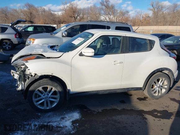 2015 Nissan Juke SV with VIN JN8AF5MVXFT563946, listed as a IAAI auction lot 41561323 with 122,195 mi miles and . Bid and sale history available at DreamBid. Image 14.