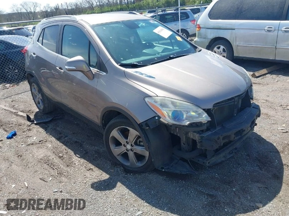 2014 Buick Encore with VIN KL4CJASB4EB783635, listed as a IAAI auction lot 41816882 with 134,758 mi miles. Bid and sale history available at carsss.com. Image 1.