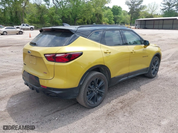 2022 Chevrolet Blazer RS with VIN 3GNKBERS9NS130659, listed as a IAAI auction lot 39295225 with 48,605 mi miles. Bid and sale history available at carsss.com. Image 4.