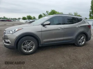 2018 Hyundai Santa Fe 2.4L z VIN 5XYZT3LB1JG533547, wystawiony jako Copart lot #59535435 z przebiegiem 120 546 mil mil oraz Czysty tytuł • Clean title. Historia ofert i sprzedaży dostępna na DreamBid. Obrazek 1.