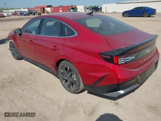2024 Hyundai Sonata SEL with VIN KMHL64JA8RA369489, listed as a IAAI auction lot 42018317 with 25,772 mi miles. Bid and sale history available at carsss.com. Image 3.