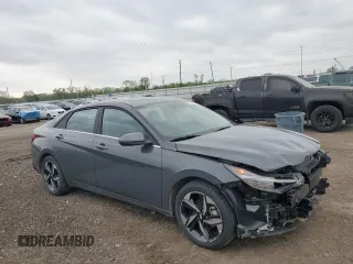 2023 Hyundai Elantra Limited z VIN KMHLN4AJXPU070150, wystawiony jako Copart lot #53938995 z przebiegiem 27 508 mil mil oraz Szkoda całkowita • Salvage title. Historia ofert i sprzedaży dostępna na DreamBid. Obrazek 4.