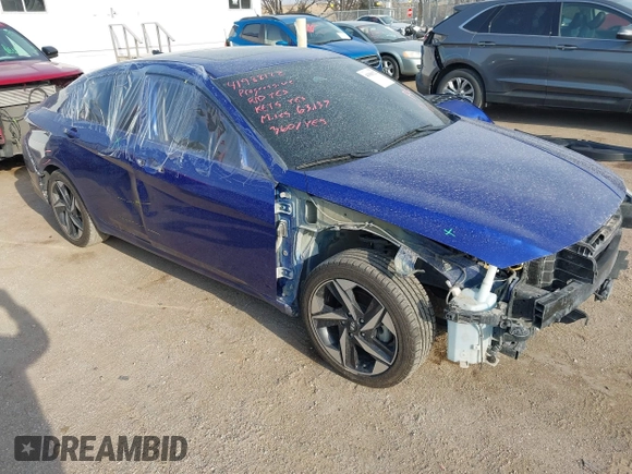 2022 Hyundai Elantra SEL z VIN KMHLN4AG9NU337327, wystawiony jako IAAI lot #41988122 z przebiegiem 63 137 mil mil oraz . Historia ofert i sprzedaży dostępna na DreamBid. Obrazek 1.