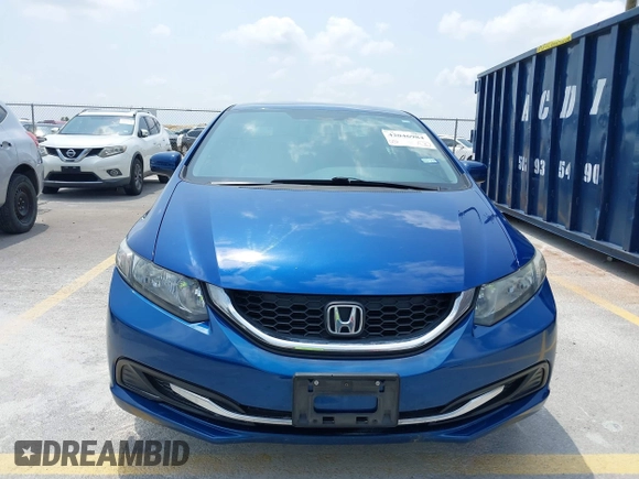 2015 Honda Civic LX with VIN 19XFB2F55FE038021, listed as a IAAI auction lot 42046984 with 109,155 mi miles. Bid and sale history available at carsss.com. Image 12.