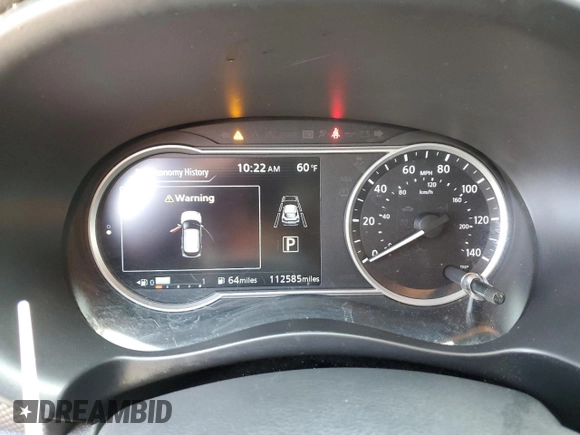 2020 Nissan Kicks SV with VIN 3N1CP5CVXLL551494, listed as a Copart auction lot 52724495 with 112,585 mi miles and Salvage Title. Bid and sale history available at carsss.com. Image 9.