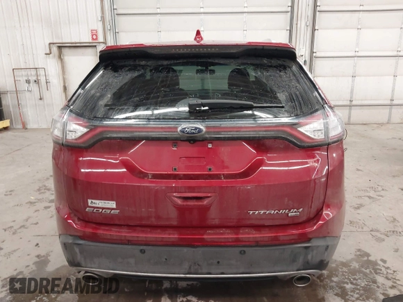 2016 Ford Edge Titanium with VIN 2FMPK4K85GBB23767, listed as a IAAI auction lot 41164217 with 134,212 mi miles and . Bid and sale history available at DreamBid. Image 17.