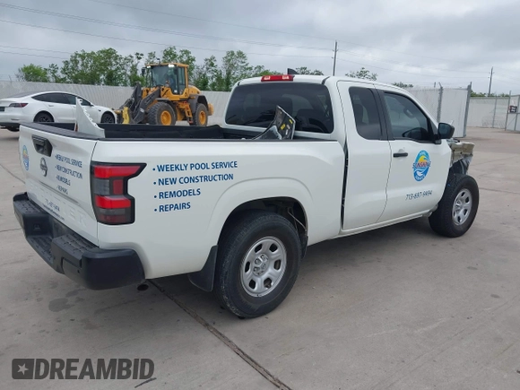 2023 Nissan Frontier S with VIN 1N6ED1CL3PN663398, listed as a IAAI auction lot 41934398 with 27,214 mi miles and . Bid and sale history available at DreamBid. Image 4.