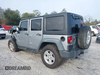 2014 Jeep Wrangler Unlimited Sport with VIN 1C4BJWDG8EL314792, listed as a IAAI auction lot 41489203 with 94,382 mi miles. Bid and sale history available at carsss.com. Image 3.