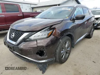 2019 Nissan Murano Platinum z VIN 5N1AZ2MS6KN130237, wystawiony jako Copart lot #84063734 z przebiegiem 56 030 mil mil oraz Szkoda całkowita • Salvage title. Historia ofert i sprzedaży dostępna na DreamBid. Obrazek 1.