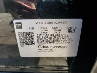 2023 Cadillac CT5 Sport z VIN 1G6DU5RK8P0103509, wystawiony jako Copart lot #79586944 z przebiegiem 27 753 mil mil oraz Szkoda całkowita • Salvage title. Historia ofert i sprzedaży dostępna na DreamBid. Obrazek 12.