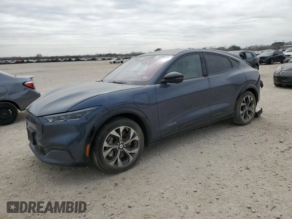 2021 Ford Mustang Mach-E Premium with VIN 3FMTK3R73MMA02221, listed as a Copart auction lot 46099135 with 31,383 mi miles and Salvage title. Bid and sale history available at DreamBid. Image 1.