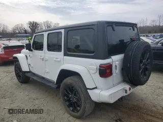 2021 Jeep Wrangler Unlimited Sahara Altitude z VIN 1C4HJXEN7MW651514, wystawiony jako Copart lot #48438715 z przebiegiem 37 289 mil mil oraz Szkoda całkowita • Salvage title. Historia ofert i sprzedaży dostępna na DreamBid. Obrazek 2.