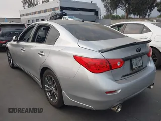 2017 Infiniti Q50 3.0t Premium with VIN JN1EV7APXHM741839, listed as a IAAI auction lot 41260299 with 107,644 mi miles. Bid and sale history available at carsss.com. Image 3.