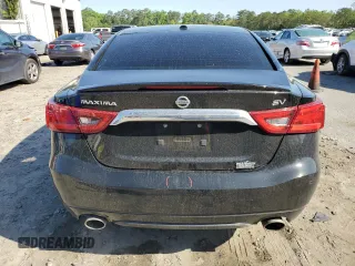 2017 Nissan Maxima SV with VIN 1N4AA6AP4HC383960, listed as a Copart auction lot 52766005 with 155,087 mi miles and Salvage Title. Bid and sale history available at carsss.com. Image 6.