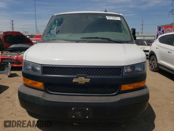 2020 Chevrolet Express Cargo with VIN 1GCWGAFG7L1179054, listed as a Copart auction lot 56726655 with 39,099 mi miles and Salvage title. Bid and sale history available at DreamBid. Image 5.