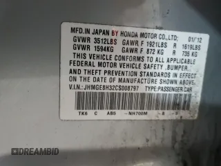 2012 Honda Fit с VIN JHMGE8H32CS008797, выставлен на аукционе Copart как лот 56726005 с пробегом 161 655 миль миль и Списание • Salvage title. История ставок и продаж доступна на DreamBid. Изображение 13.
