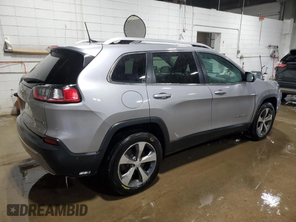 2019 Jeep Cherokee Limited with VIN 1C4PJMDX7KD197416, listed as a Copart auction lot 45141325 with Not provided miles and Salvage title. Bid and sale history available at DreamBid. Image 3.