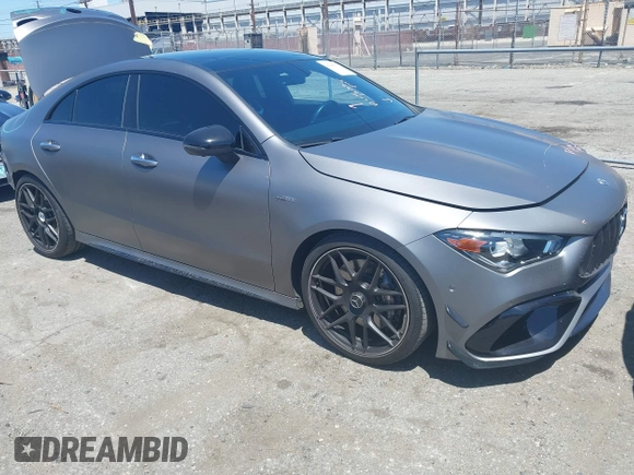 2023 Mercedes-Benz CLA 45 AMG with VIN W1K5J5DBXPN414966, listed as a IAAI auction lot 42265563 with 26,039 mi miles and . Bid and sale history available at DreamBid. Image 1.