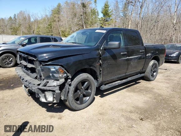 2021 Ram 1500 Tradesman z VIN 3C6RR7KT4MG693581, wystawiony jako Copart lot #53489595 z przebiegiem 96 693 mil mil oraz Szkoda całkowita • Salvage title. Historia ofert i sprzedaży dostępna na DreamBid. Obrazek 1.
