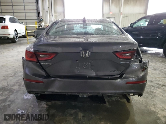 2022 Honda Insight EX with VIN 19XZE4F56NE015507, listed as a Copart auction lot 47799345 with 28,035 mi miles and Salvage Title. Bid and sale history available at carsss.com. Image 6.