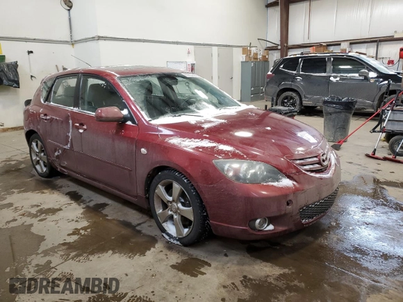 2006 Mazda 3 s with VIN JM1BK143361471656, listed as a Copart auction lot 85600244 with 205,054 mi miles and Salvage Title. Bid and sale history available at carsss.com. Image 4.