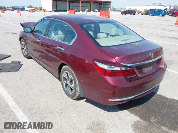 2016 Honda Accord Sedan LX with VIN 1HGCR2F32GA098244, listed as a IAAI auction lot 41869489 with Not Provided miles. Bid and sale history available at carsss.com. Image 3.