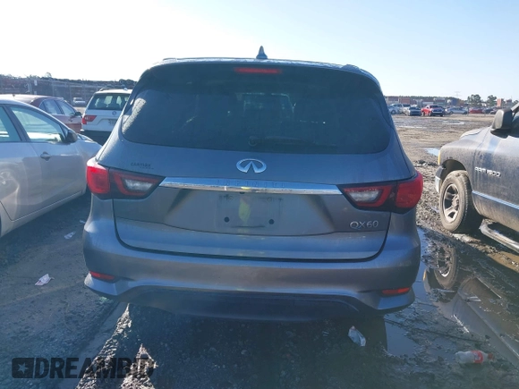 2019 Infiniti QX60 LUXE with VIN 5N1DL0MN7KC532048, listed as a IAAI auction lot 41206582 with 77,675 mi miles. Bid and sale history available at carsss.com. Image 16.