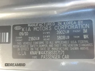 2011 Kia Forte SX with VIN KNAFW4A35B5317171, listed as a Copart auction lot 87941305 with 77,339 mi miles and Salvage Title. Bid and sale history available at carsss.com. Image 13.