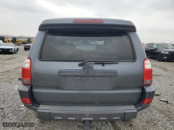 2005 Toyota 4Runner SR5 with VIN JTEBU14R558031518, listed as a Copart auction lot 43707575 with 280,296 mi miles and Salvage Title. Bid and sale history available at carsss.com. Image 6.