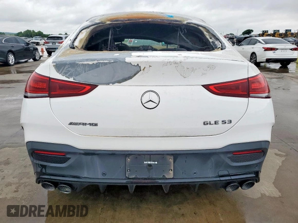 2021 Mercedes-Benz GLE 53 AMG with VIN 4JGFD6BB9MA404099, listed as a Copart auction lot 55769665 with 3,721 mi miles and Salvage title. Bid and sale history available at DreamBid. Image 6.