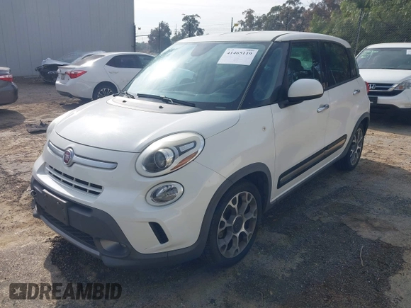 2014 FIAT 500L Trekking with VIN ZFBCFADHXEZ009425, listed as a IAAI auction lot 41465119 with 114,029 mi miles and . Bid and sale history available at DreamBid. Image 2.