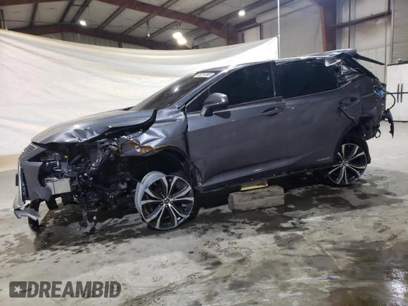 2022 Lexus RX 450h with VIN 2T2HGMDAXNC072616, listed as a Copart auction lot 46814365 with 89,433 mi miles and Non repairable. Bid and sale history available at DreamBid. Image 1.