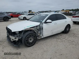 2022 Mercedes-Benz C 300 with VIN W1KAF4GB4NR020987, listed as a Copart auction lot 88933735 with 76,023 mi miles and Salvage Title. Bid and sale history available at DreamBid. Image 1.