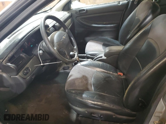 2004 Chrysler Sebring Touring with VIN 1C3AL56R54N413043, listed as a Copart auction lot 89299195 with 101,167 mi miles and Salvage title. Bid and sale history available at DreamBid. Image 7.