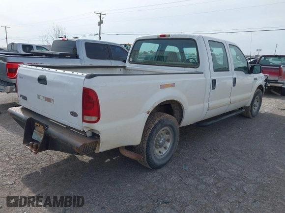 2002 Ford F-250 XL with VIN 1FTNW20L02EB66616, listed as a IAAI auction lot 42254800 with 219,935 mi miles and . Bid and sale history available at DreamBid. Image 4.