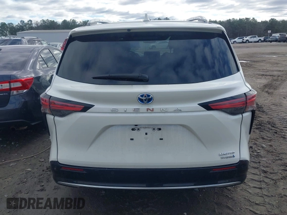 2021 Toyota Sienna Limited with VIN 5TDZRKEC5MS017567, listed as a IAAI auction lot 41737206 with 50,779 mi miles. Bid and sale history available at carsss.com. Image 16.