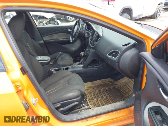 2013 Dodge Dart SXT with VIN 1C3CDFBA6DD171736, listed as a IAAI auction lot 41986652 with 141,739 mi miles. Bid and sale history available at carsss.com. Image 5.
