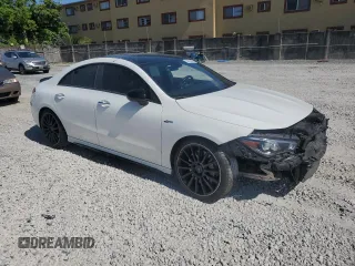 2021 Mercedes-Benz CLA 35 AMG with VIN W1K5J5BB5MN220635, listed as a Copart auction lot 58544855 with 48,776 mi miles and Salvage title. Bid and sale history available at DreamBid. Image 4.