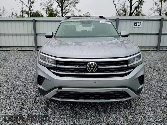 2021 Volkswagen Atlas SE with VIN 1V2JP2CA0MC524266, listed as a Copart auction lot 88960715 with 58,438 mi miles and Non repairable. Bid and sale history available at DreamBid. Image 12.