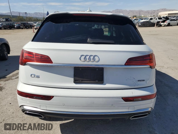 2024 Audi Q5 S line Premium Plus with VIN WA1E2AFY7R2069394, listed as a Copart auction lot 58247535 with 25,433 mi miles and Salvage title. Bid and sale history available at DreamBid. Image 6.