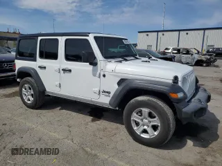 2021 Jeep Wrangler Unlimited Sport S with VIN 1C4HJXDG1MW815830, listed as a Copart auction lot 50634965 with 39,387 mi miles and Salvage title. Bid and sale history available at DreamBid. Image 4.