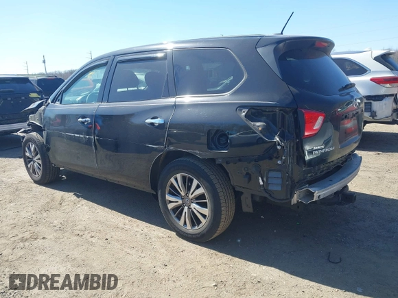 2018 Nissan Pathfinder S with VIN 5N1DR2MM0JC664021, listed as a IAAI auction lot 41741100 with 106,786 mi miles and . Bid and sale history available at DreamBid. Image 3.
