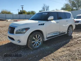2013 Infiniti QX56 with VIN JN8AZ2NF7D9550174, listed as a Copart auction lot 79905424 with 206,101 mi miles and Salvage Title. Bid and sale history available at carsss.com. Image 1.