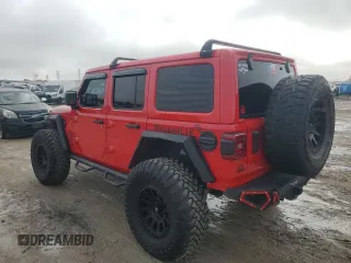 2018 Jeep Wrangler Unlimited Rubicon z VIN 1C4HJXFN3JW148119, wystawiony jako Copart lot #85839454 z przebiegiem Nie podano mil oraz Szkoda całkowita • Salvage title. Historia ofert i sprzedaży dostępna na DreamBid. Obrazek 2.