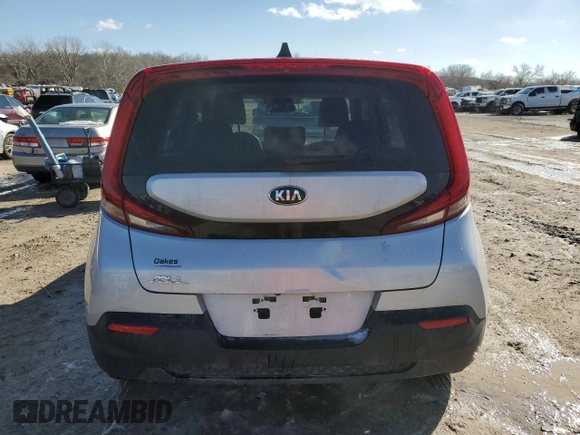 2020 Kia Soul S with VIN KNDJ23AUXL7097804, listed as a Copart auction lot 47851705 with 76,568 mi miles and Salvage Title. Bid and sale history available at carsss.com. Image 6.