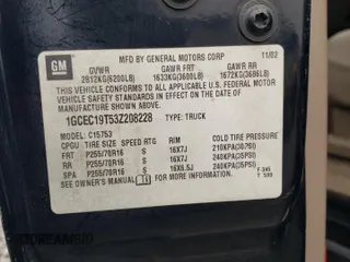 2003 Chevrolet Silverado 1500 LS with VIN 1GCEC19T53Z208228, listed as a Copart auction lot 44546895 with 299,266 mi miles and Salvage Title. Bid and sale history available at DreamBid. Image 12.